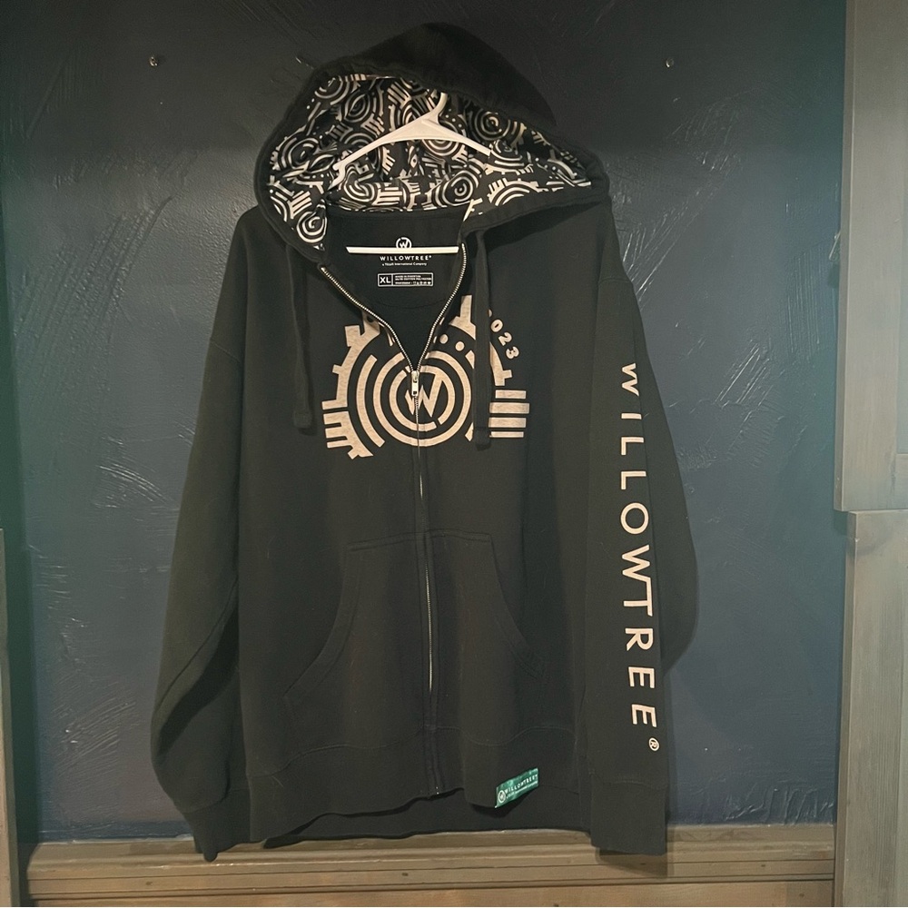 Willowtree Black Graphic Hoodie